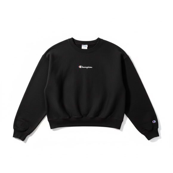 Champion Tops - Champion Women’s Classic Black Crewneck Sweater